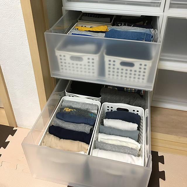 My Shelf,子供服収納,和室の押入れ,無印良品,無印,引き出し,押入れ,押入れ収納,無印良品 収納 KANAの部屋