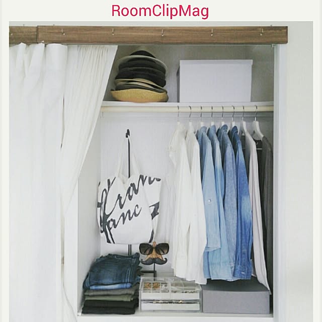 お洒落で綺麗なクローゼット収納見本帳 Roomclip Mag 暮らしとインテリアのwebマガジン