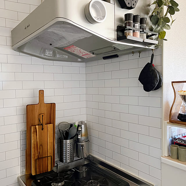 おうちカフェ,RoomClipショッピング,賃貸でも諦めない！,モノトーン,Kitchen miniの部屋