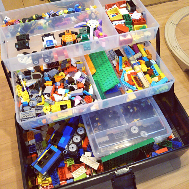 Overview,おもちゃ収納,レゴ収納,ツールボックス,こどもスペース,アイリスオーヤマ,ダイソー ka7konakaの部屋