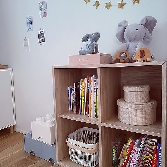 こども部屋,戸田デザイン研究所,ミナペルホネン,IKEA,IKEAの棚,エーケト,レゴ,レゴ収納,オーク mizuhoの部屋