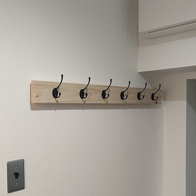 Entrance,コート掛け,DIY,リノベーションマンション,ナゲシレール nokonokoの部屋