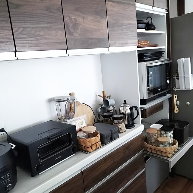 Kitchen,心地よく暮らす工夫,パナソニックキッチン背面収納,家電タワー,調理家電,お茶セット,適材適所,収納アイデア,パナソニックキッチン,izuちゃんのキャニスター,izuちゃんのありがとう,暮らしの収納,キッチン動線,まとめて投稿 coco0.84.の部屋