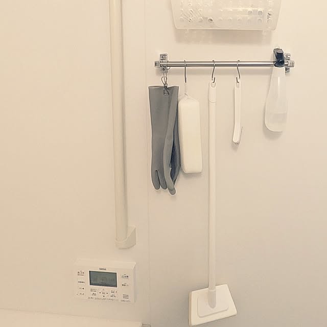 Bathroom,フック,お風呂,お風呂掃除グッズ,全面白色,水垢対策,掃除がしやすくする為に SACHIの部屋