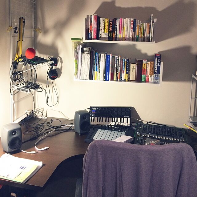 My Desk,機材,DTM,デスク周り,作業部屋 OKNの部屋