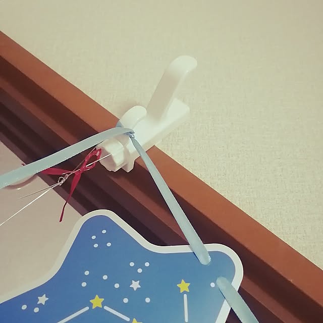 Lounge,いつもいいねありがとうございます♡,子供がいる暮らし,子どものいる生活,子どもと楽しむ,子どもがいる暮らし,鴨居フック,DAISO商品,DAISO♥,ダイソー,七夕,七夕飾り,七夕ガーランド,ガーランド,行事を楽しむ sakuraの部屋