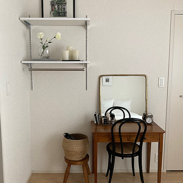 My Shelf,ドレッサー,すっきり暮らす,賃貸インテリア,大東建託 1LDK,海外インテリアに憧れて,ミニマルな暮らし ainaの部屋