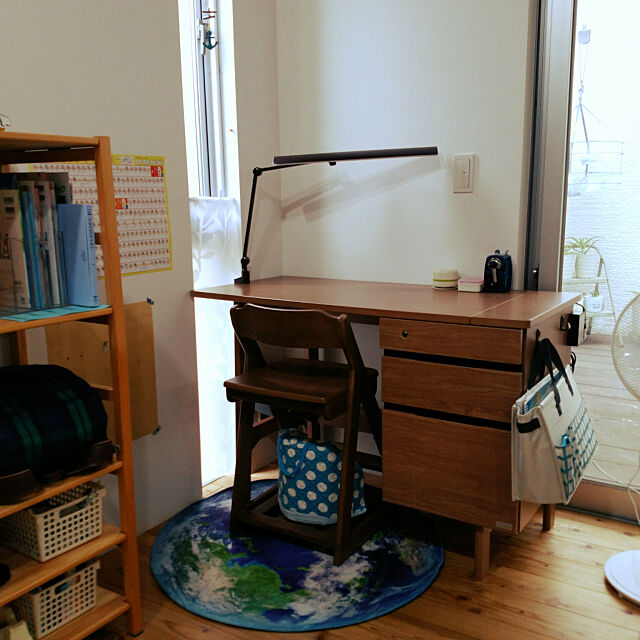 My Desk,リビング学習スペース,リビング学習机,集中できる空間,子供と暮らす。,勉強机,勉強スペース,フェリシモ Rudyの部屋