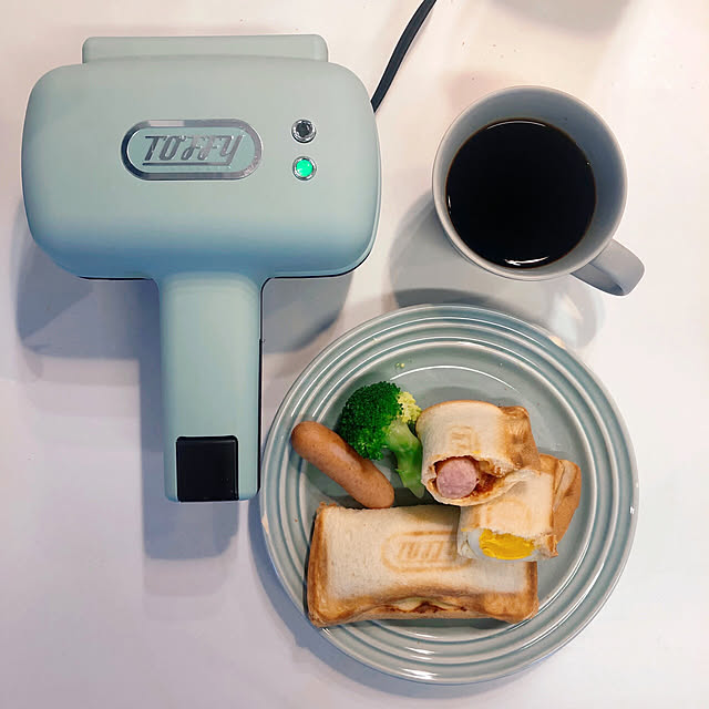 RoomClipショッピング,Toffyホットサンドメーカー,ホットサンドメーカー,朝ごはん,買ってよかったもの,ナチュラル,日常,おうち時間,My Desk kaorikoの部屋