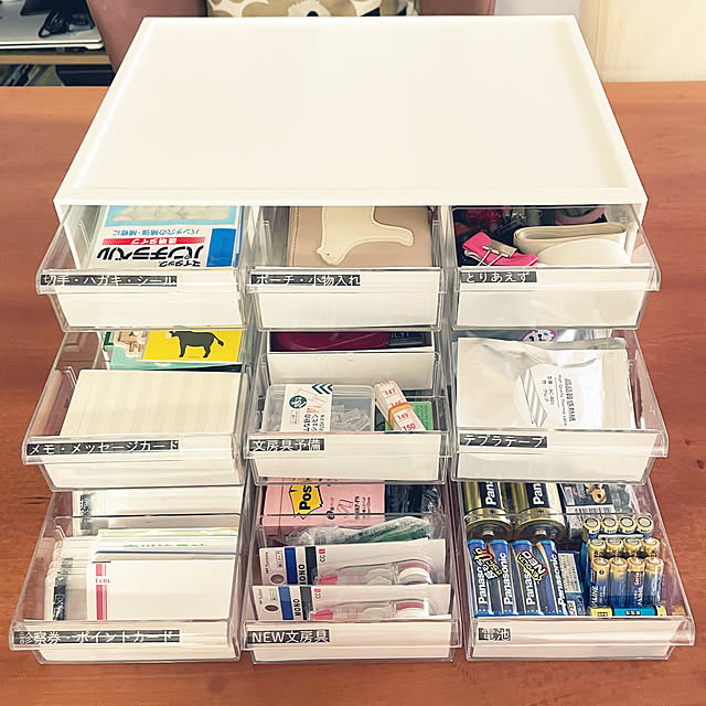 My Shelf,スッキリ収納,お気に入り,細々した物を収納,文房具収納,レターケース9個引き出し,家族がわかりやすいように,ラベリング,住所決め,引き出し収納,ニトリ,スッキリ,キレイに保ちたい,のちほどゆっくりお邪魔します(*^^*),とりあえずスペースが大事,とりあえず kawauso15の部屋