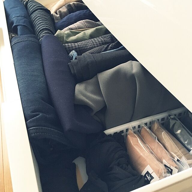 My Shelf,縦収納,ストッキング,タイツ,ボトムス,洋服収納,衣装タンス,プラケース LinSanの部屋