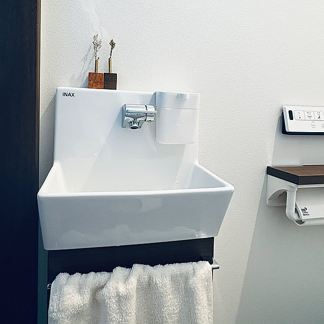Bathroom,Amazonで買いました♡,Amazon,ハンドソープ置き場,ハンドソープディスペンサー,ハンドソープボトル,ハンドソープ,トイレのインテリア,リノベ,フルリノベーション,フルリノベ ikupyonの部屋