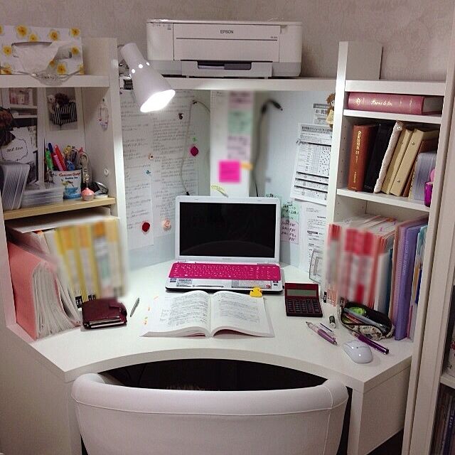 IKEA(イケア) MICKE(ミッケ) コーナーワークステーション - オフィス用家具