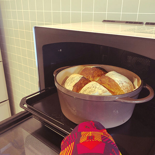 おうちカフェ,バーミキュラ,パン作り,手ごねパン,バーミキュラでパンを焼く,Kitchen figaroの部屋