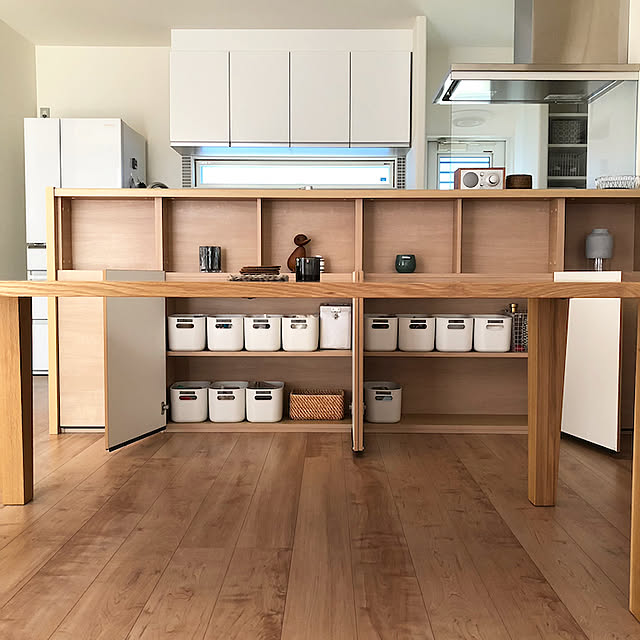 Kitchen,チボリオーディオ,やわらかポリエチレンケース,イベント参加,収納,無印良品,リシェルSI,飛騨産業,Dフロア メープル hanaの部屋