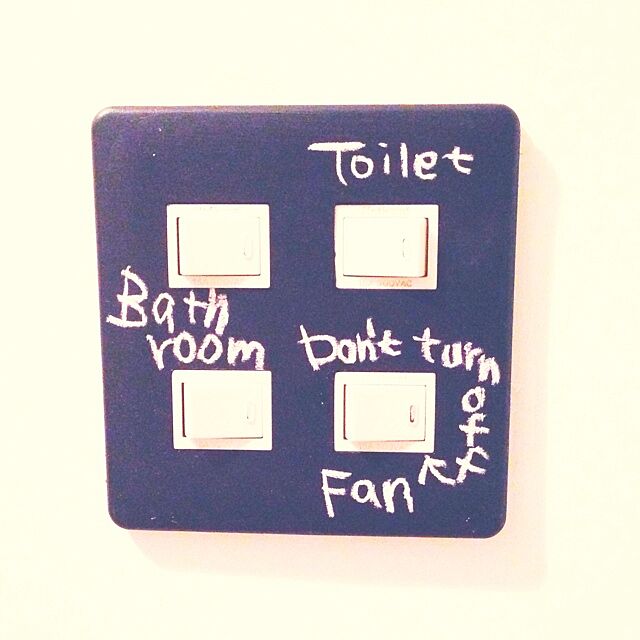 Bathroom,黒板塗料 mayucatの部屋