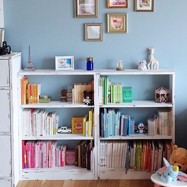My Shelf,DIY,カラフル,本棚,おもちゃ,額縁 kanachの部屋