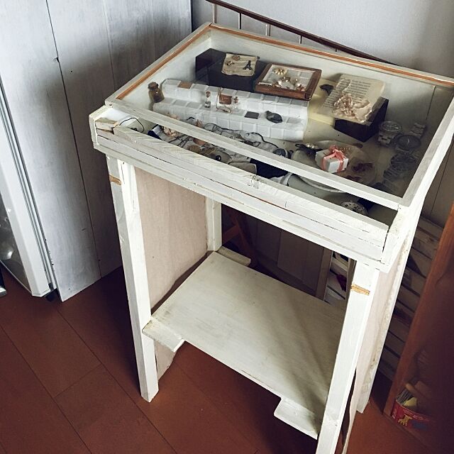 My Shelf,初めて作った物☺︎,アクセサリー飾り棚 Tomotaの部屋