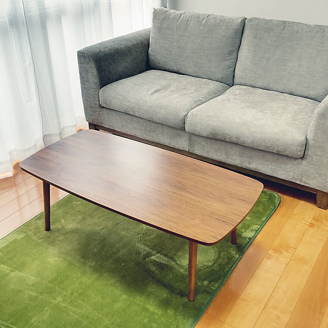 Lounge,折りたたみテーブル,ソファ,グレーソファ,リノベーション pinkowlkの部屋