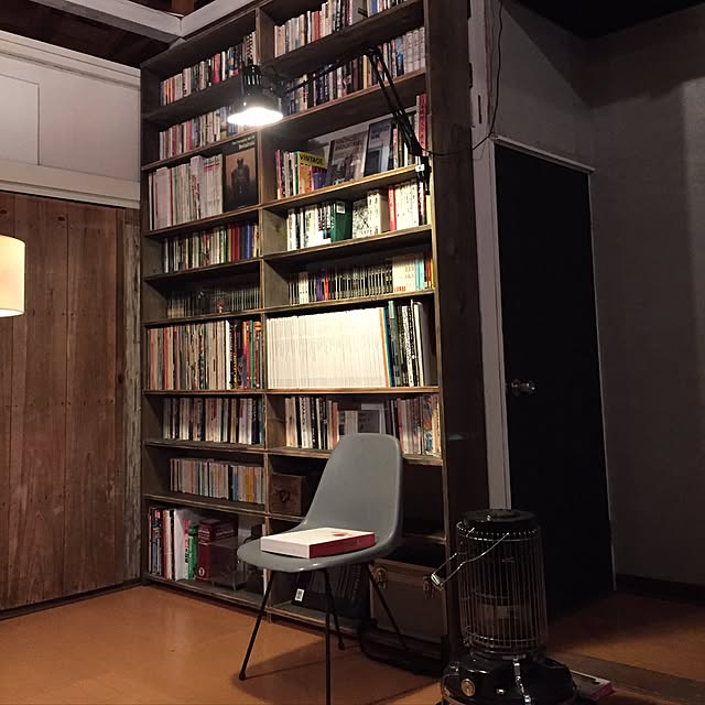 My Shelf,アームライト,コトブキシェルチェア,読書,本棚DIY,DIY,築40年リノベーション。 inakasochi_djangoの部屋