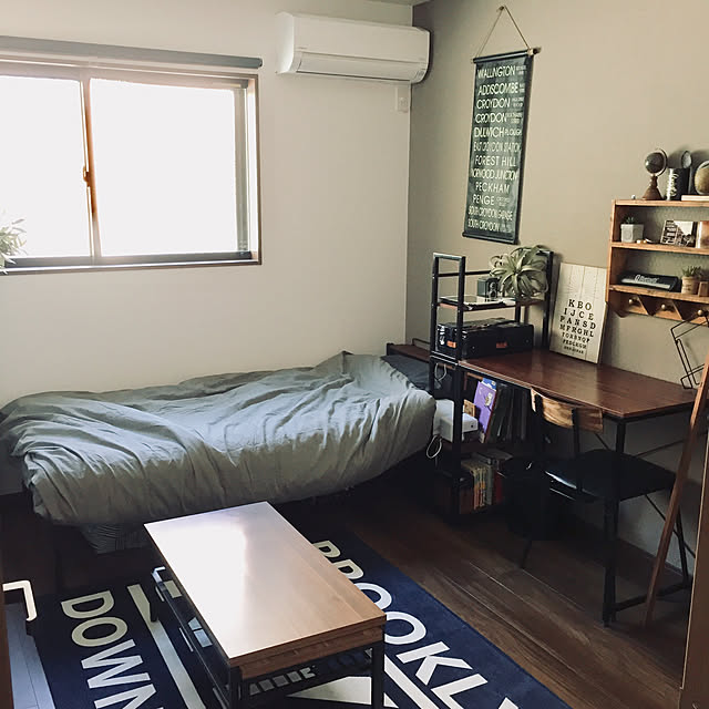 一人部屋,子ども部屋 男の子,子ども部屋,暮らし,男前インテリア,ヴィンテージテイスト,インスタ→yuka_setsu0527,ヴィンテージインテリア,マイホーム,グリーンのある暮らし,ブルックリンカフェ風インテリア,Bedroom yuka_homeの部屋