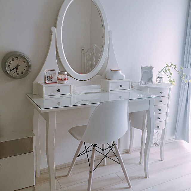 My Desk,ドレッサー,シンプル,ホワイトインテリア,IKEA heroine__snowの部屋