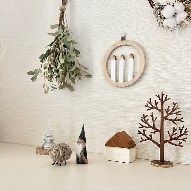 Entrance,羊毛フェルト,作家さんのハンドメイド,ユーカリドライ,クリスマス,ドライフラワー,クリスマス雑貨,クリスマスディスプレイ,クリスマス飾り,クリスマスインテリア SAYOの部屋