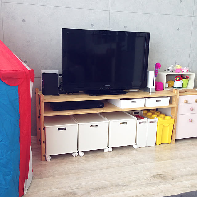 Lounge,テレビボードDIY,インボックス,ニトリ,テレビボード,DIY,セリア,100均,DIYのある暮らし,新築,ナチュラル naoの部屋