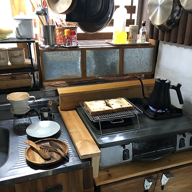 築40年以上,日本家屋,中古好き,レトロ,ヴィンテージ,物が多い…,昭和レトロ,古民家,辻和金網,the台所,茶色,古道具好き,ありのまま,インダストリアル,川口武亮,My Desk KETAの部屋