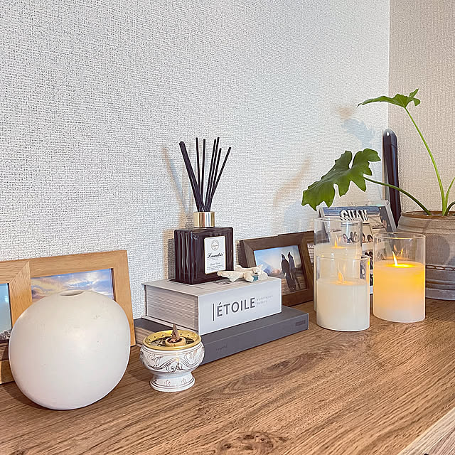 My Shelf,ブック型ボックス,100均,IKEA,賃貸,2LDK,2人暮らし,賃貸でも諦めない！,『RCカントリー倶楽部☆』,カフェ風,セリア,賃貸インテリア,観葉植物のある暮らし,RoomClipショッピング,お香,お香立て,フラワーベース,ディフューザー,ランドリン akoの部屋