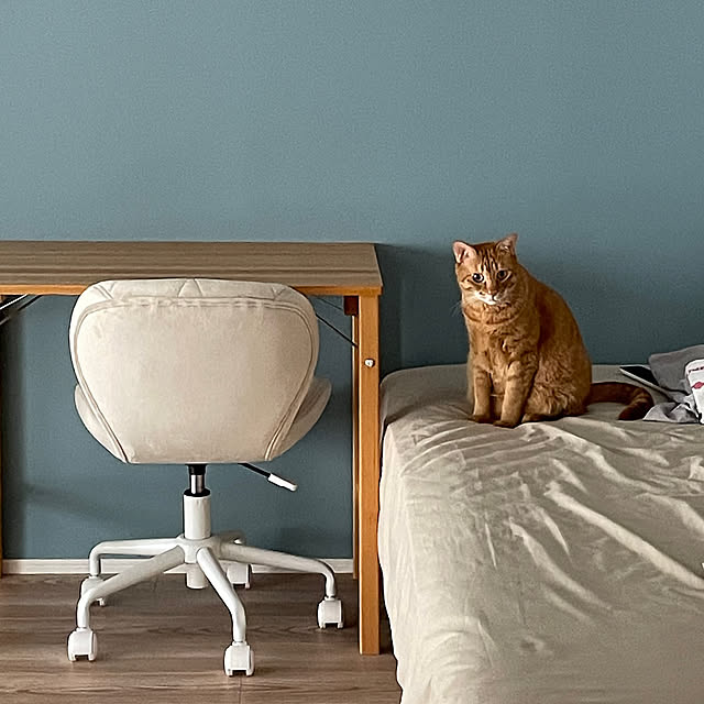 木製家具,ねこと暮らす,無印良品,Bedroom mrt630の部屋