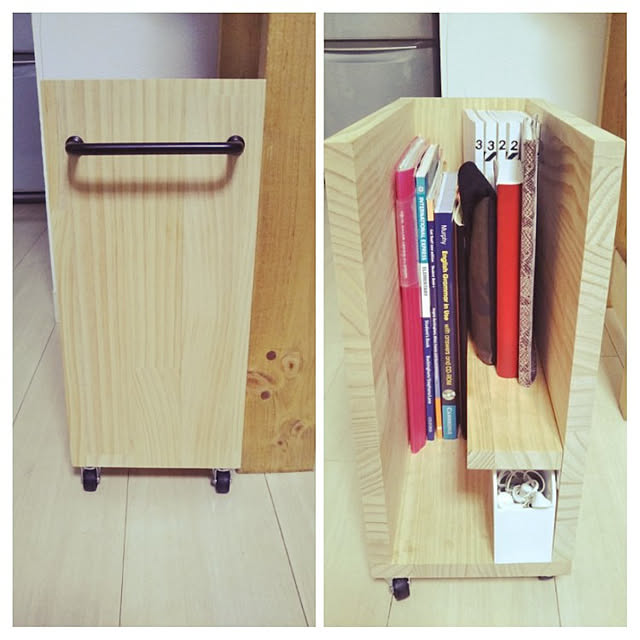Lounge,リビング学習,DIY,資格勉強,参考書収納,電子辞書ケース,ペン立て,IKEA,セリア kinoko17の部屋