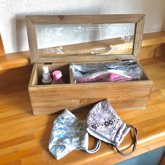 ハンドメイド,マスク手作り,マスク収納,マスク,リメイク,わたしのDIY&リメイクアイデア,築17年,WB工法,マスクケース,Bedroom juncocoの部屋
