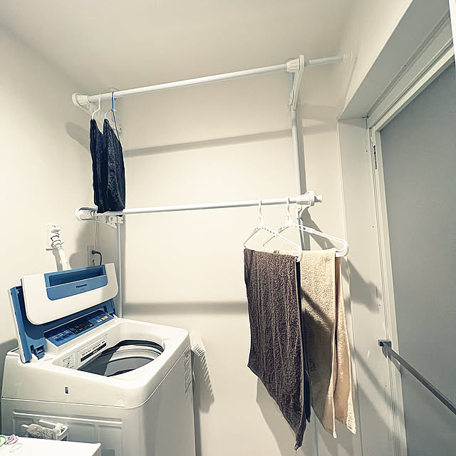 洗濯機周り,脱衣所,狭小住宅,ニトリ,お風呂,Bathroom rmk52oの部屋