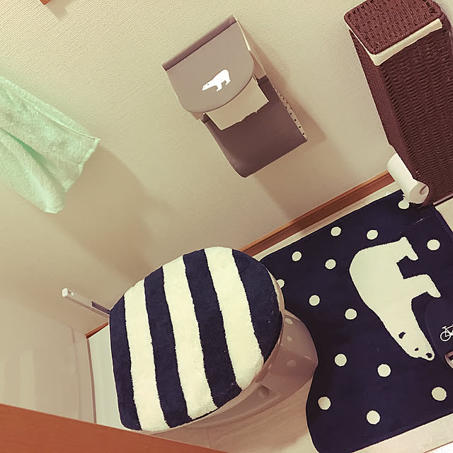 トイレットペーパーホルダー,トイレマット,便座シート,便座カバー,一人暮らし,ニトリ,Bathroom Kazukiの部屋