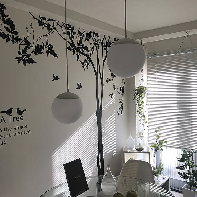 On Walls,IKEA 照明,一人暮らし,モダン,モノトーン,ホワイトインテリア,1R/1K,ワンルーム SnSの部屋