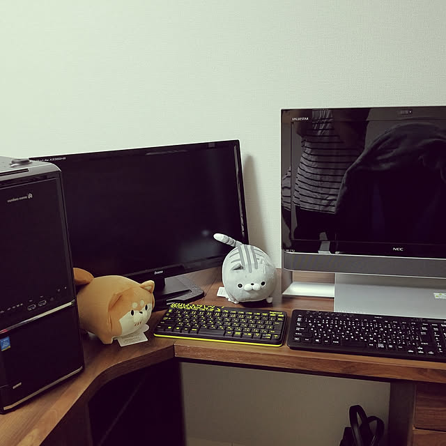 My Desk,PCデスク,デュアルディスプレイ giacintoの部屋