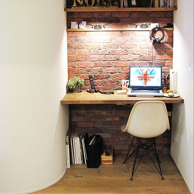 My Desk,レンガ,DIY,北欧,JUNK,original,handmade,h.p.,タイル,STYLE,designers ,ハーマンミラー mimiの部屋