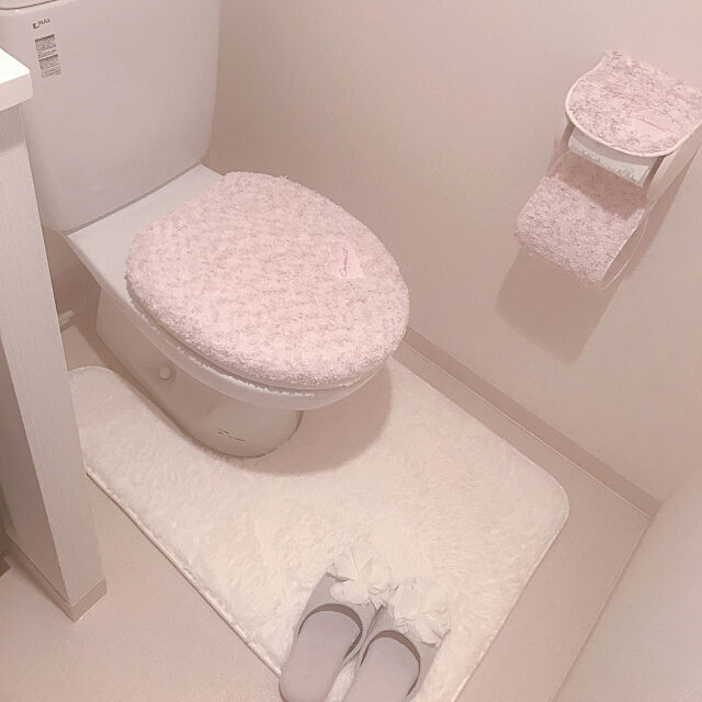 Bathroom,cocoonist,しまむら,一人暮らし,1K,6畳,ひとり暮らし,ホワイトインテリア,トイレと洗面所が一緒 yuriの部屋