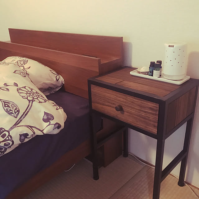 Bedroom,ナチュラル,一人暮らし,賃貸マンション,無印良品 ricco_kの部屋