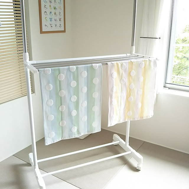 Lounge,HOME COORDY,ホームコーディ,室内干しランドリー用品,すっきり暮らしたい,スッキリ暮らしたい,イオン,ホワイト,モニター当選,5人家族,小上がり和室,ナチュラル,室内干し,室内物干し台キャスター付,男の子3兄弟,こどもと暮らす。,コメントお気遣いなく♡,スッキリ,シンプル,タオル,フェイスタオル,花粉症対策,におい対策 woodstockの部屋