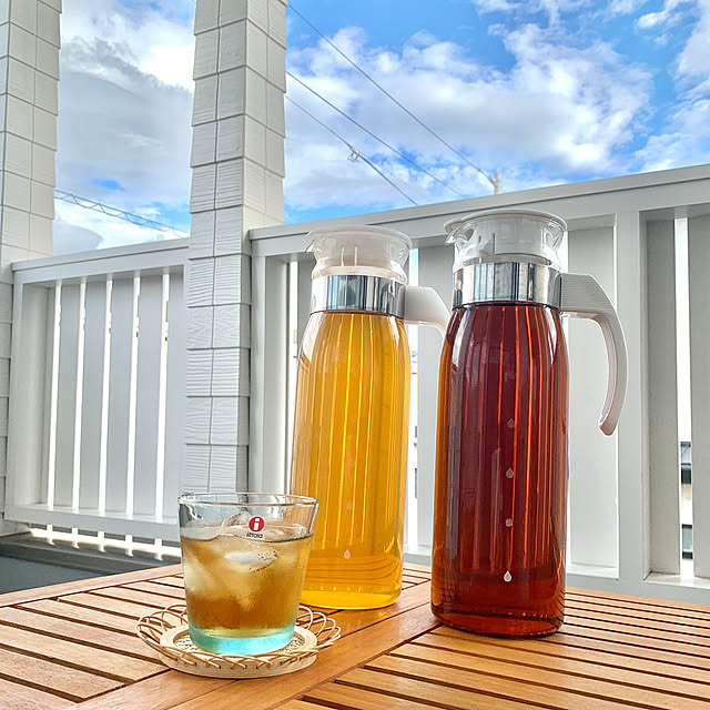 Kitchen,スリム,スタイリッシュ,お気に入り,残暑乗り切ろう,夏を楽しもう♡,夏空,夏,水分補給みんなしようね♪,お手入れ簡単,パッキン無し,冷水筒,耐熱ガラス,冷蔵庫ポットスリム,HARIO,ピッチャー koko_hikaの部屋