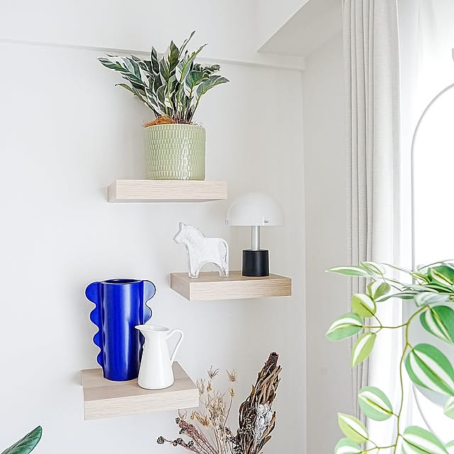 My Shelf,DIY,IKEA,飾り棚,飾り棚DIY,リビング,花瓶,フラワーベース,北欧,北欧インテリア,わが家のリビング misaki.tの部屋