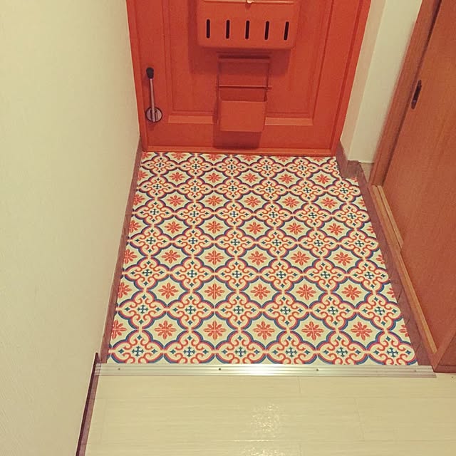Entrance,クッションフロア,モロッコ風,DIY初心者 ponponの部屋