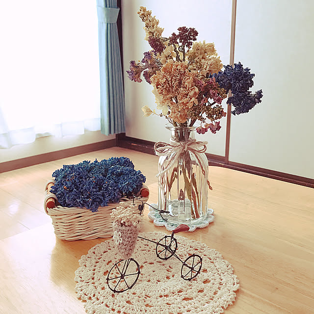 Kitchen,ダイソーの花瓶♡,aikko ちゃんのお花コースター♡,賃貸でも～楽しんでます～＊,あじさい初ドライフラワー,紫陽花が好き♡,kotori ちゃんの三輪車♡,フォロワー様の優しさに感謝です♡,RCの出会いに感謝♡,幸せいっぱい♡ natsuの部屋