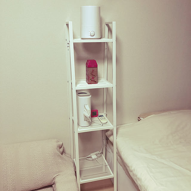 My Shelf,生活感をなくしたい,ミニマリストになりたい,IKEA,一人暮らし,シンプル,収納ベッド,跳ね上げ式ベッド,セミダブルベッド,1K,大容量収納 Aiの部屋