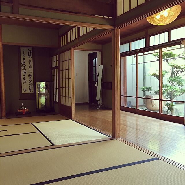 Overview,手水鉢,床の間,障子,畳,縁側,日本家屋,純和風,庭 NORiの部屋