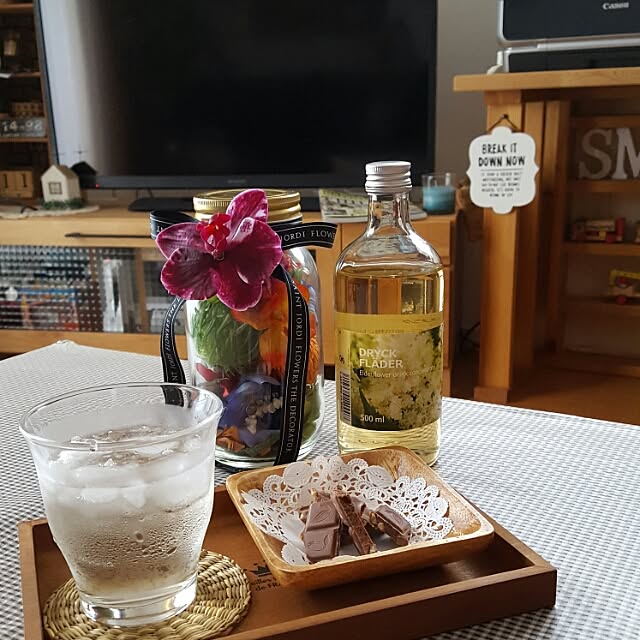 Lounge,IKEA,メイソンジャーフラワー,サンジョルディフラワーズ,エルダーフラワードリンク masarinn.の部屋