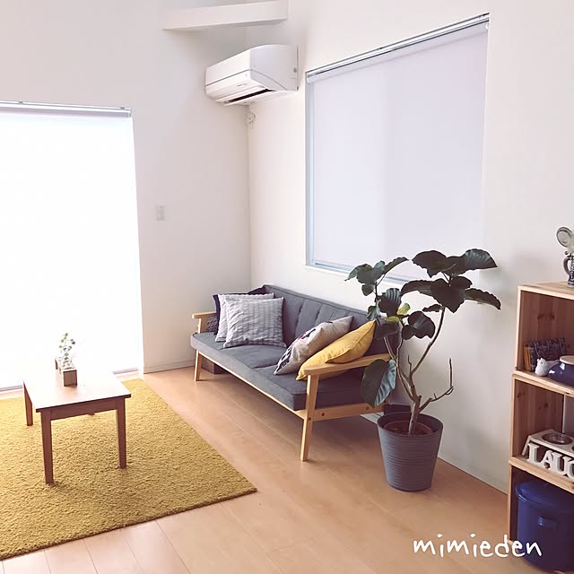 Lounge,朝のリセット完了,お掃除しやすく,いいね、フォロー本当に感謝デス☺︎ mimiedenの部屋