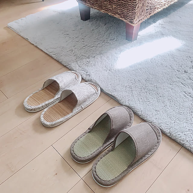 夏用,キャンドゥ,スリッパ,2LDK賃貸,ナチュラルインテリア,賃貸インテリア,賃貸でも楽しく♪,グレーインテリア,こどものいる暮らし,ワーママ,日用品,Entrance Eriの部屋